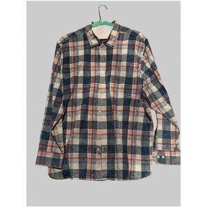 Tommy Bahama Men's Hazy Days Plaid Long Sleeves Shirt, Indigo, Size XXL